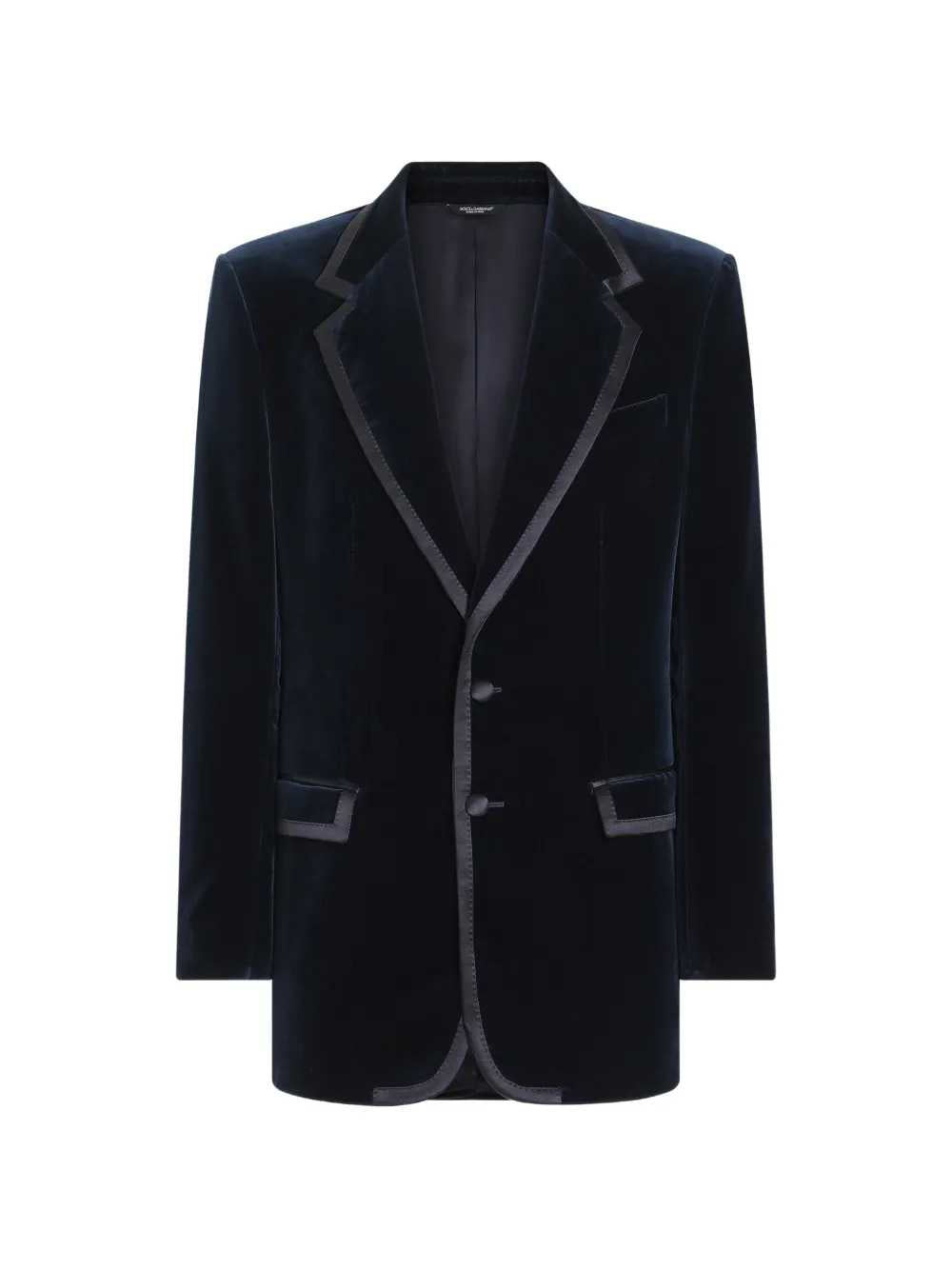 Dolce & Gabbana Men Sicilia Single-Breasted Velvet Jacket
