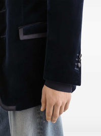 Dolce & Gabbana Men Sicilia Single-Breasted Velvet Jacket