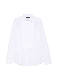Dolce & Gabbana Men Gold-Fit Cotton Poplin Tuxedo Shirt
