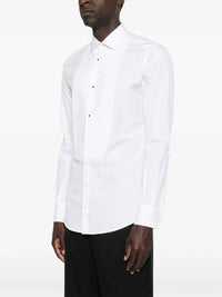 Dolce & Gabbana Men Gold-Fit Cotton Poplin Tuxedo Shirt