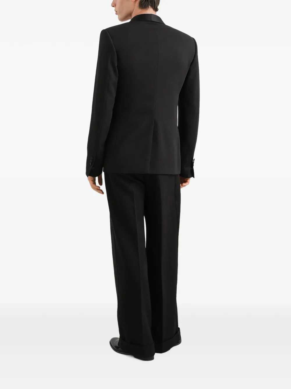 Dolce & Gabbana Men Double-Breasted Techno Gabardine Jacket