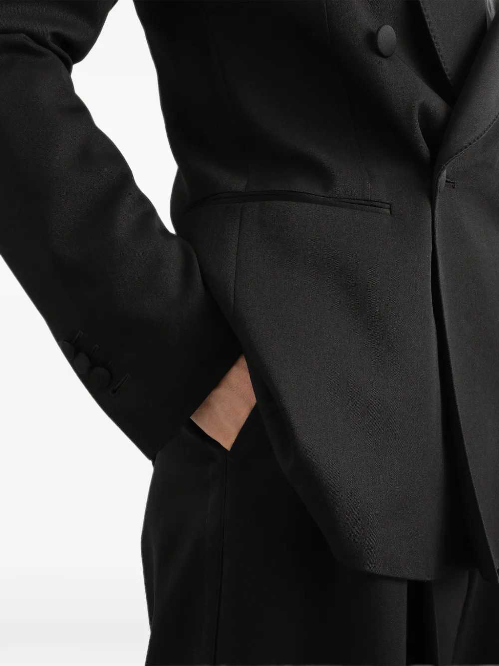 Dolce & Gabbana Men Double-Breasted Techno Gabardine Jacket