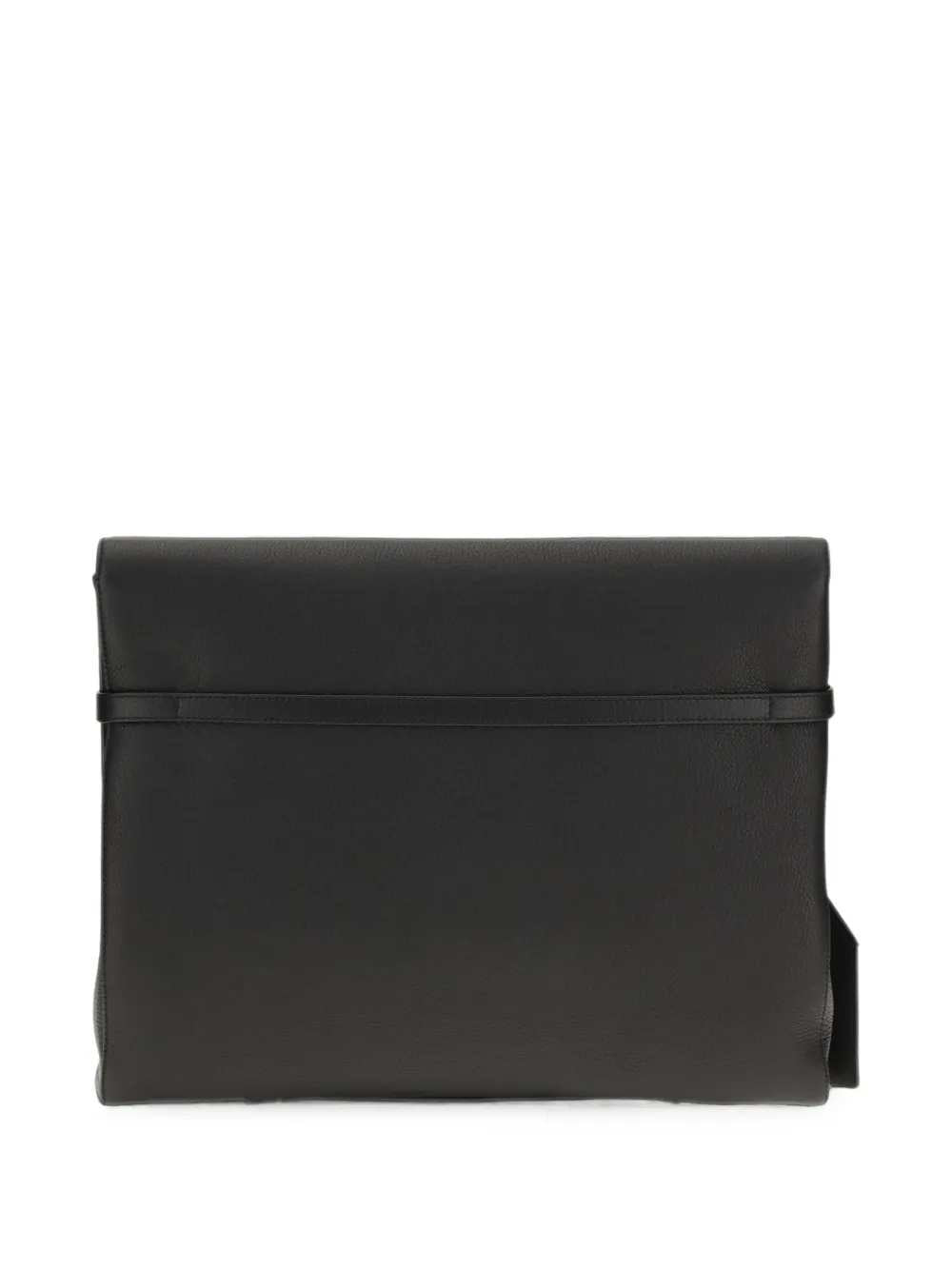 Dolce & Gabbana Men Leather Pouch With Padlock Detail