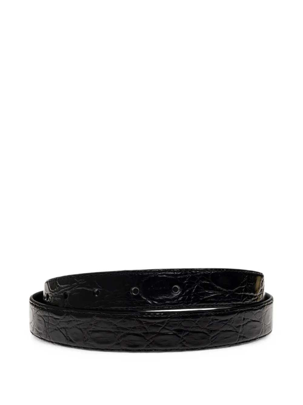 DOLCE & GABBANA Dolce & Gabbana Men Crocodile-Effect Buckle Belt