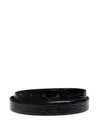 DOLCE & GABBANA Dolce & Gabbana Men Crocodile-Effect Buckle Belt