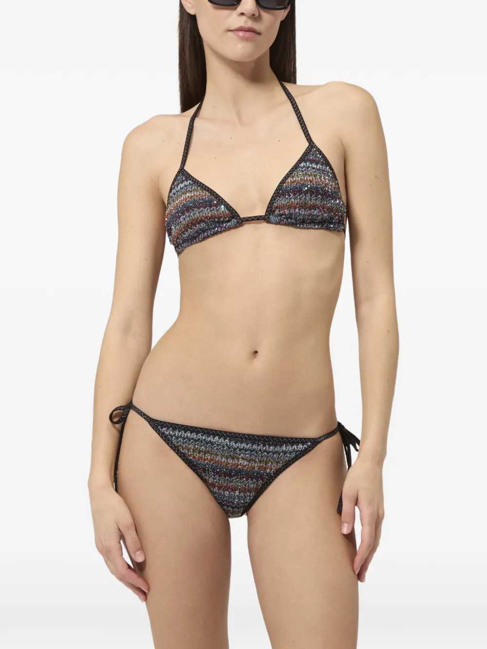 Missoni Women Sequin Zigzag-Pattern Bikini