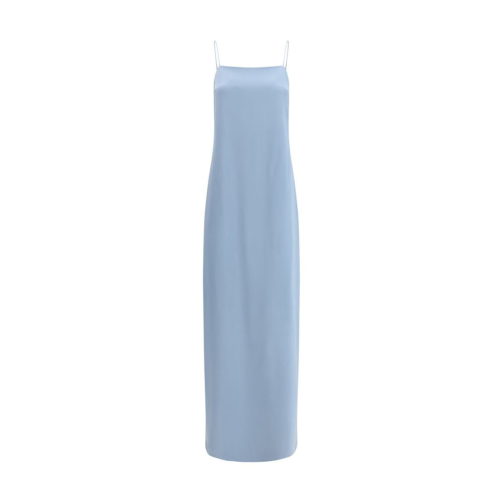 Di Stavnitser Di Stavnitser Blue Silk Long Women's Dress