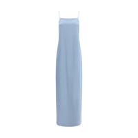 Di Stavnitser Di Stavnitser Blue Silk Long Women's Dress