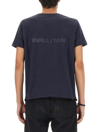 Saint laurent Saint Laurent Men Inverted Logo T-Shirt