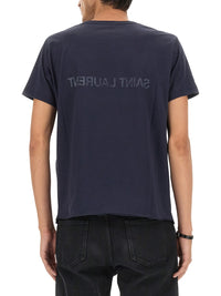 Saint laurent Saint Laurent Men Inverted Logo T-Shirt