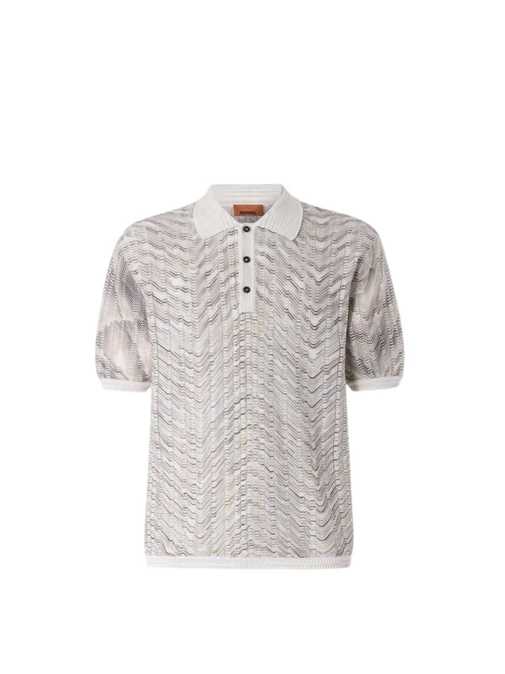 Missoni Men Open-Knit Cotton And Viscose Polo Shirt