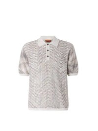Missoni Men Open-Knit Cotton And Viscose Polo Shirt