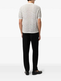 Missoni Men Open-Knit Cotton And Viscose Polo Shirt