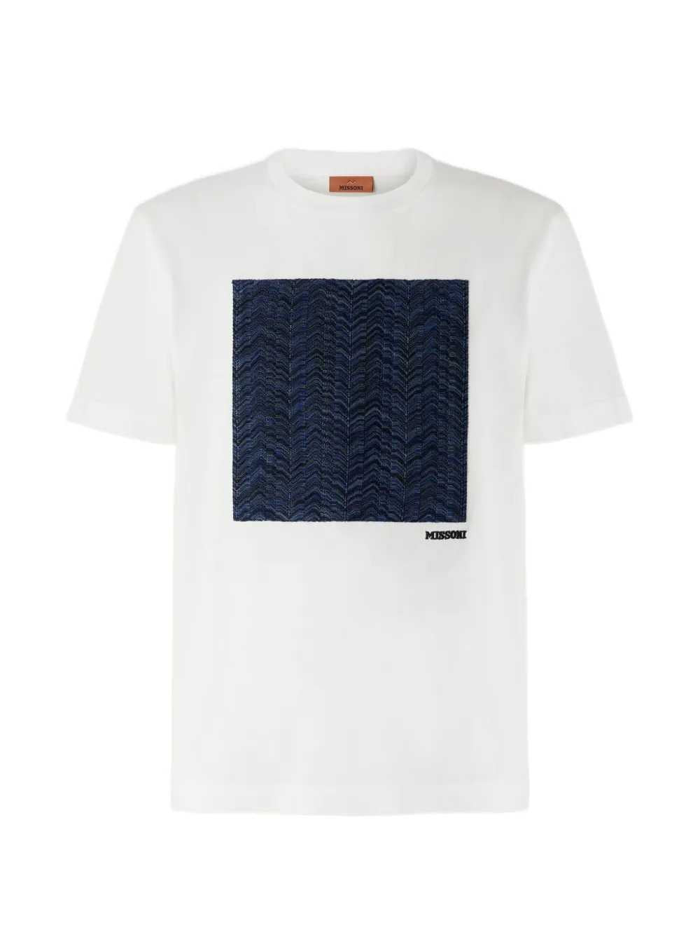 Missoni Men Cotton Jersey Crew-Neck T-Shirt With Insert