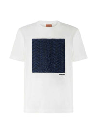Missoni Men Cotton Jersey Crew-Neck T-Shirt With Insert