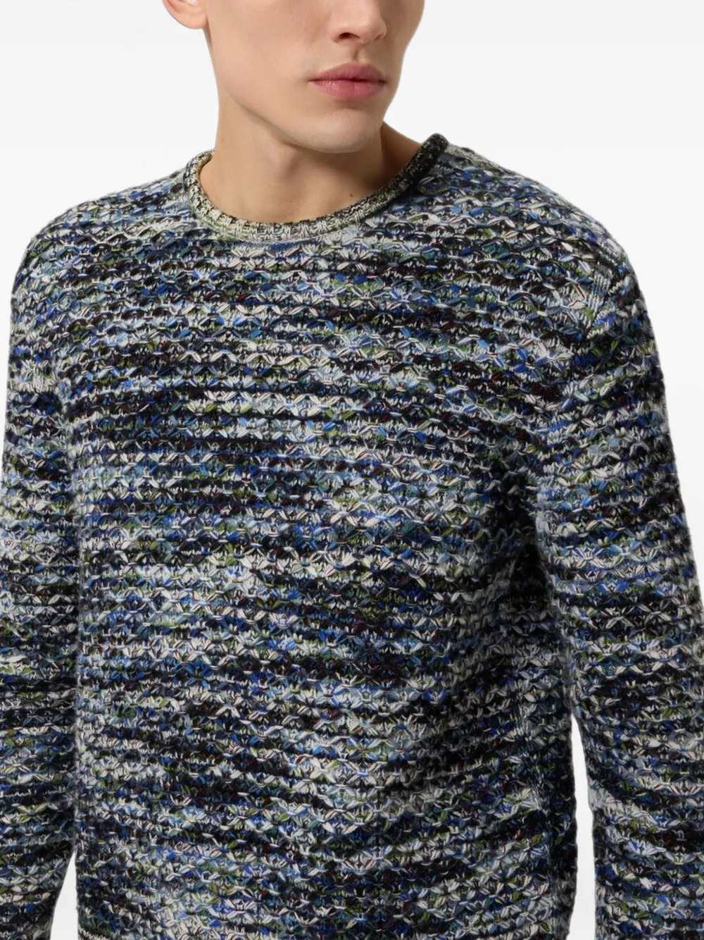 Missoni Men Zigzag Knit Crew-Neck Sweater