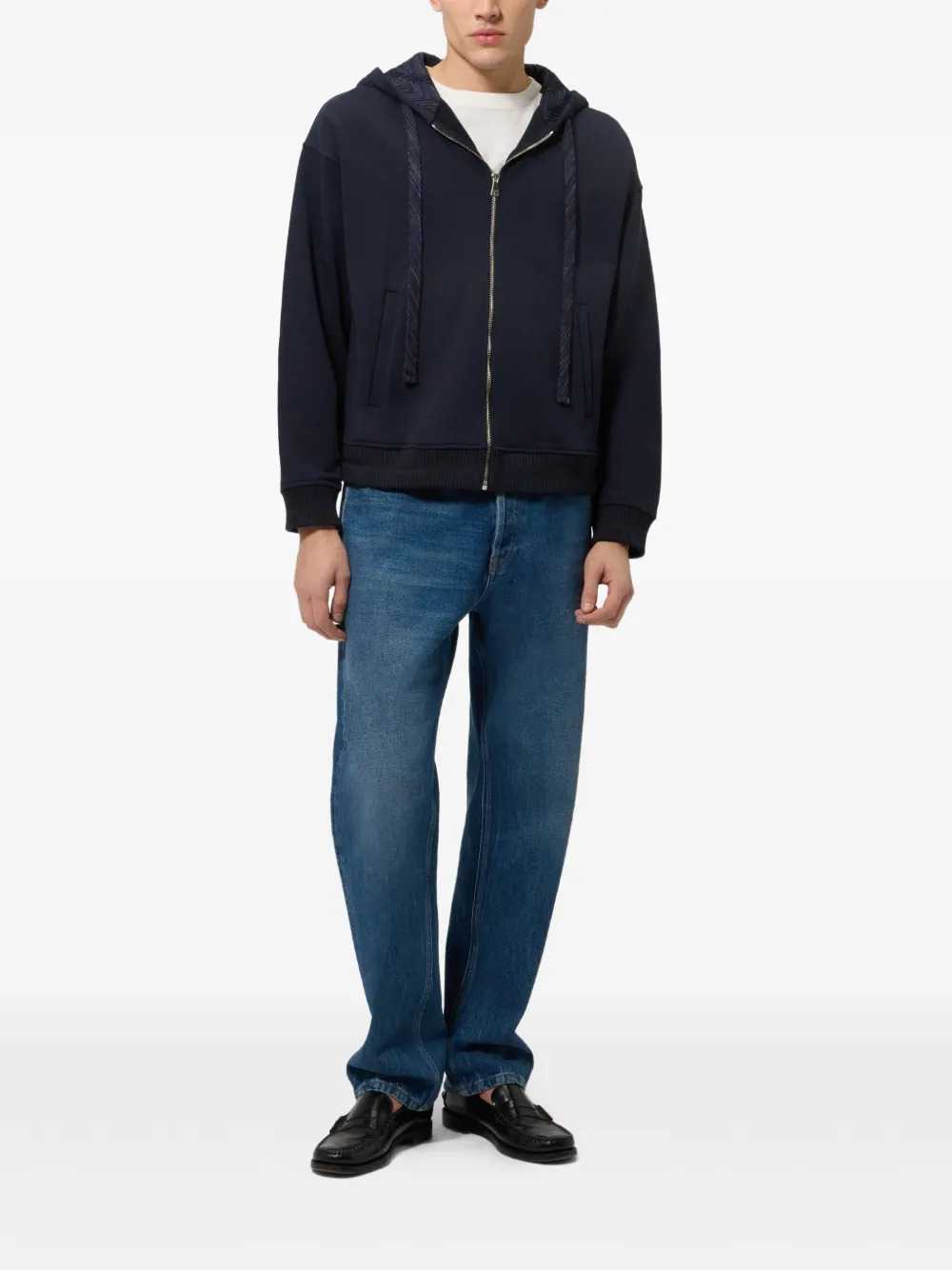 Missoni Men Cotton Zip-Up Hoodie With Insert