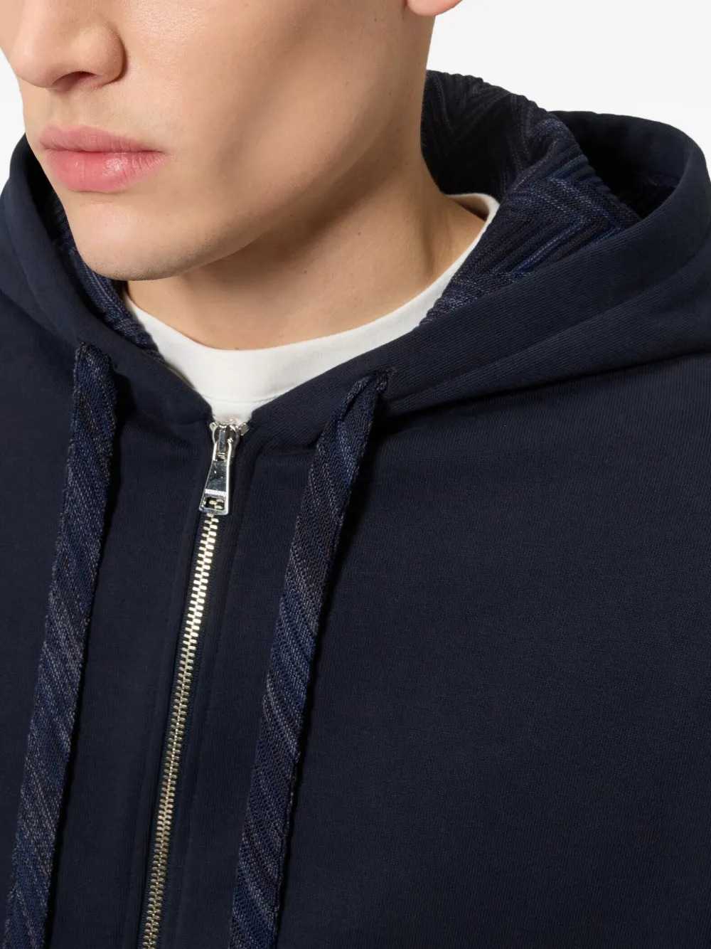 Missoni Men Cotton Zip-Up Hoodie With Insert
