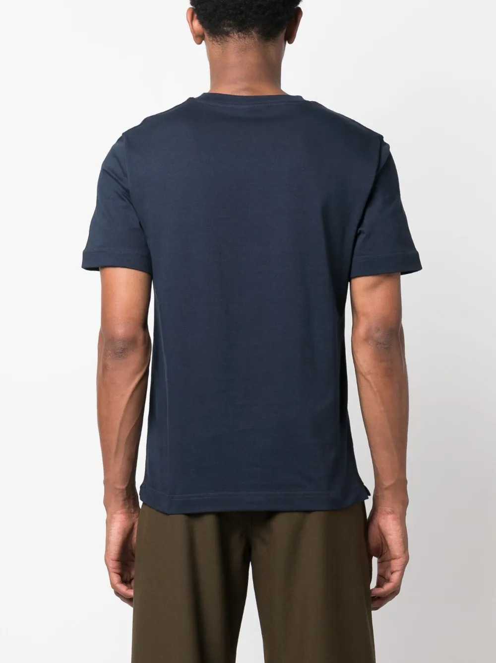 Missoni Men Embroidered Logo Cotton Crew-Neck T-Shirt