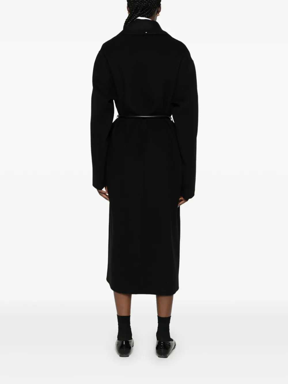 Sportmax Women Zannata Belted Coat With Notch Lapels