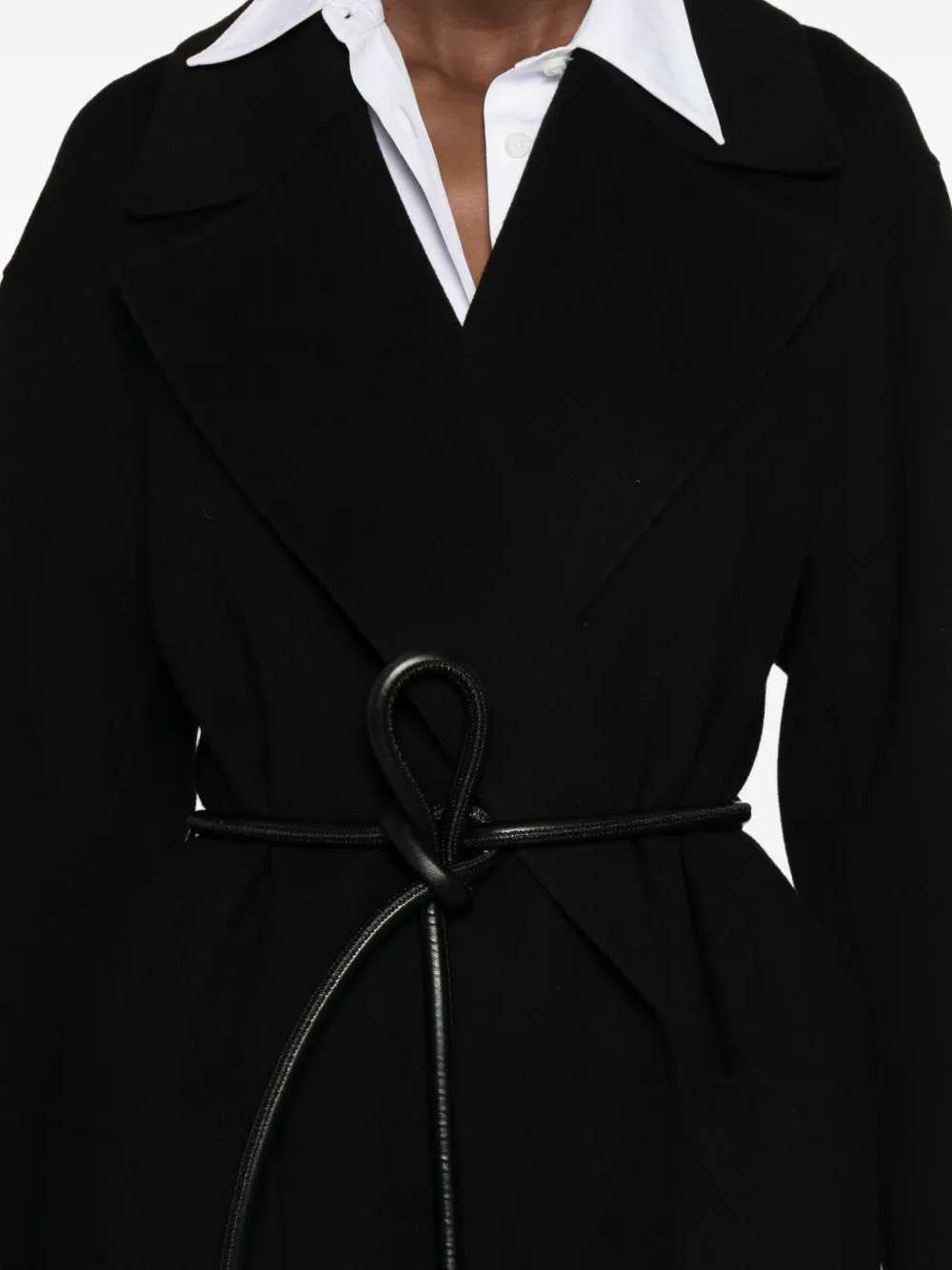 Sportmax Women Zannata Belted Coat With Notch Lapels
