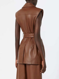SPORTMAX Sportmax Women Belted Sleeveless Jacket