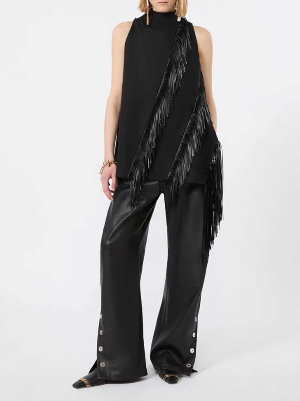 Sportmax Women Fringed Cotton Top -