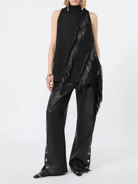 Sportmax Women Fringed Cotton Top -