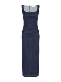 Sportmax Women Denim Dress With Zip Fastening