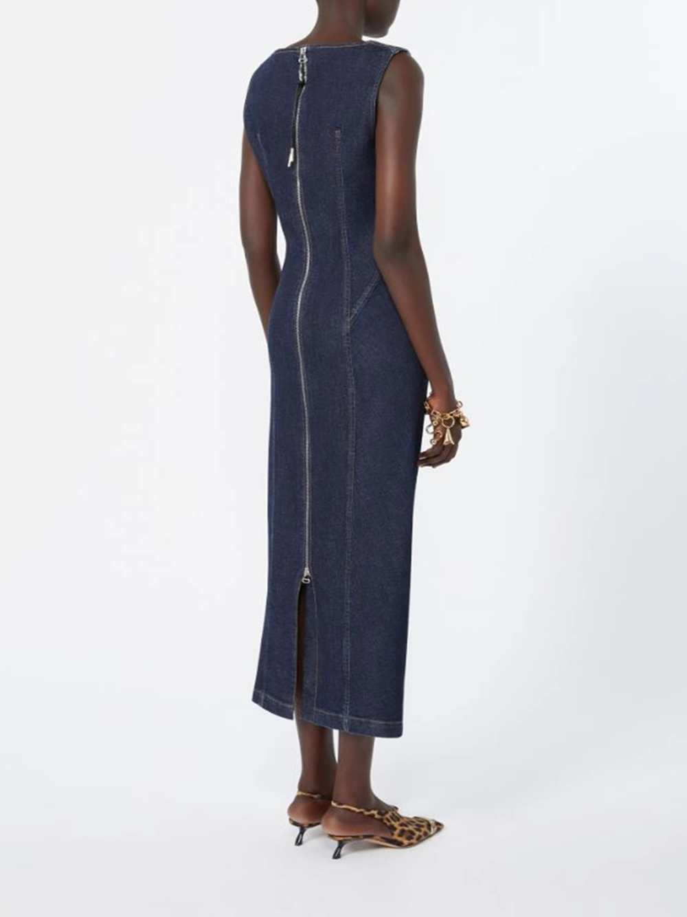 Sportmax Women Denim Dress With Zip Fastening