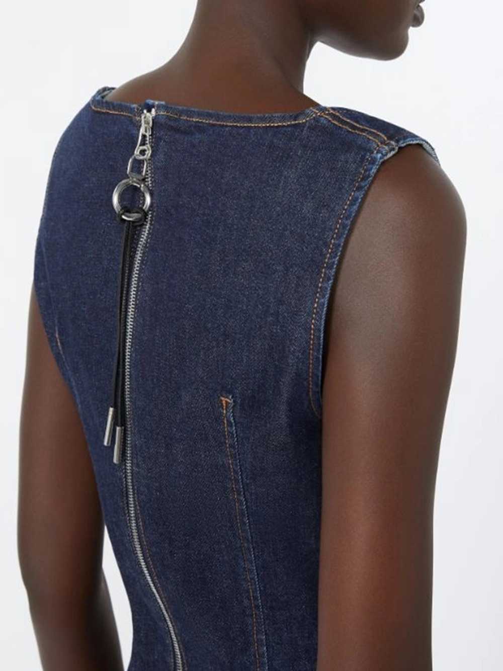 Sportmax Women Denim Dress With Zip Fastening