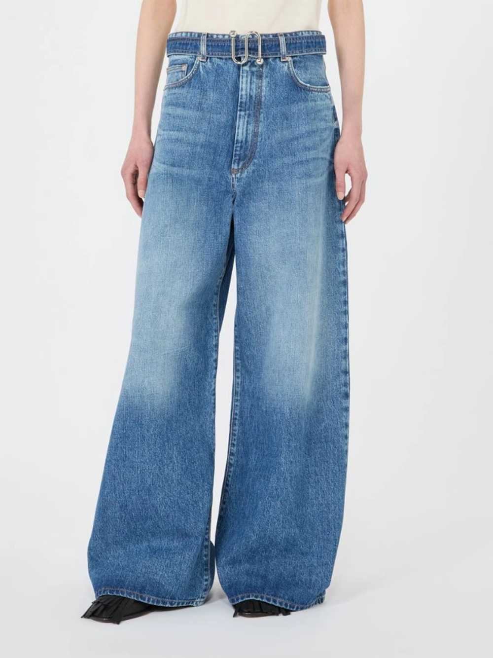 Sportmax Women Belted Wide-Leg Jeans