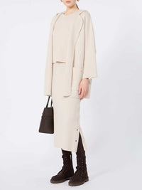 MAX MARA Max Mara Women Wool And Cashmere Hooded Cardigan