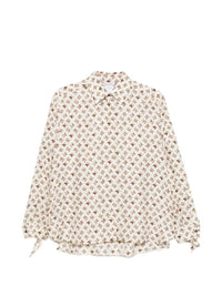 Max Mara Women Oversized Printed Silk Shirt