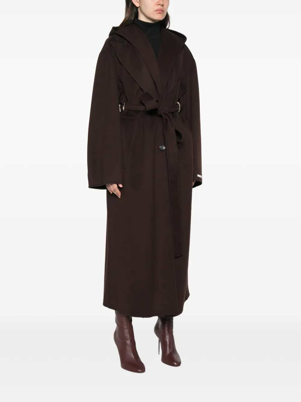 SPORTMAX Sportmax Women Hooded Belted Coat