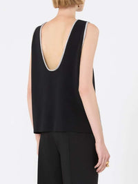 Sportmax Women Sleeveless Viscose Top - Black