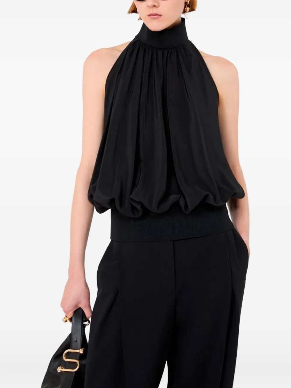 SPORTMAX Sportmax Women Silk Halter-Neck Top