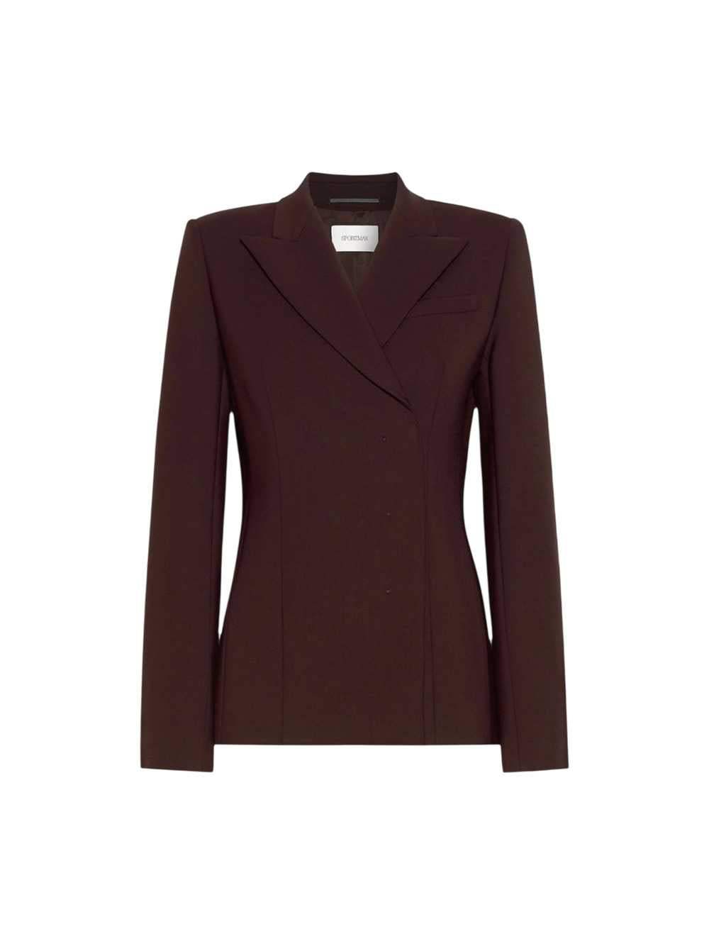 Sportmax Women Tailored Stretch Wool Jacket - Plum