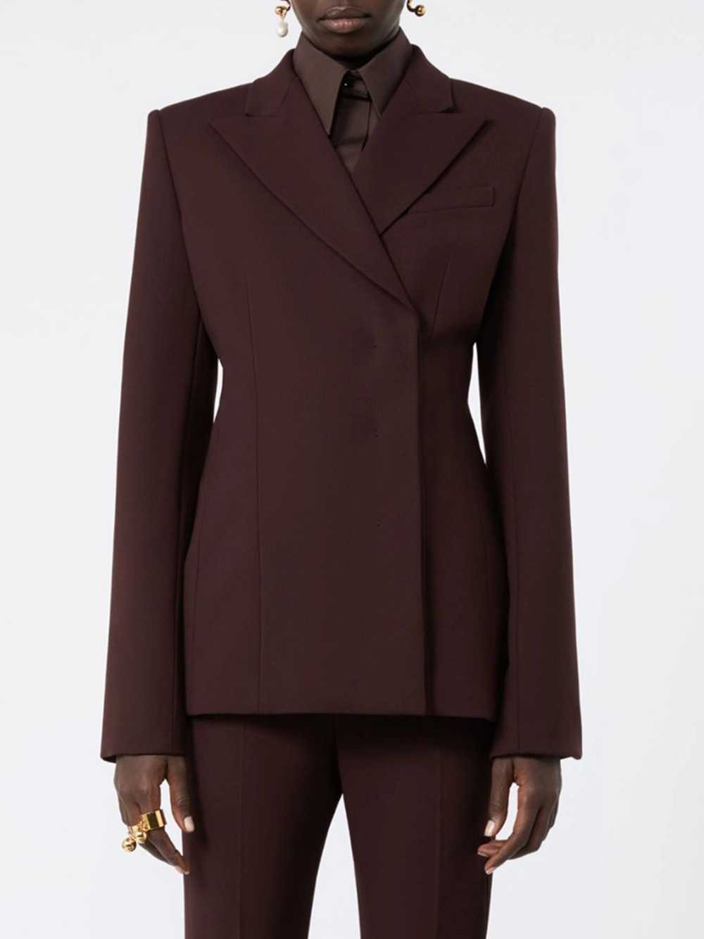 Sportmax Women Tailored Stretch Wool Jacket - Plum