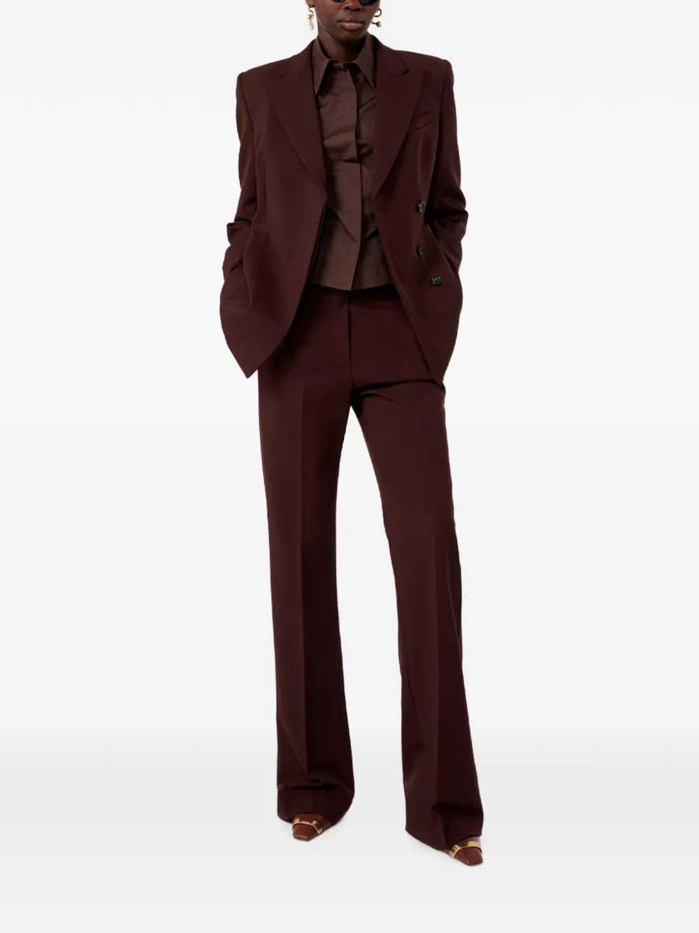 Sportmax Women Flared Trousers With Pressed Crease