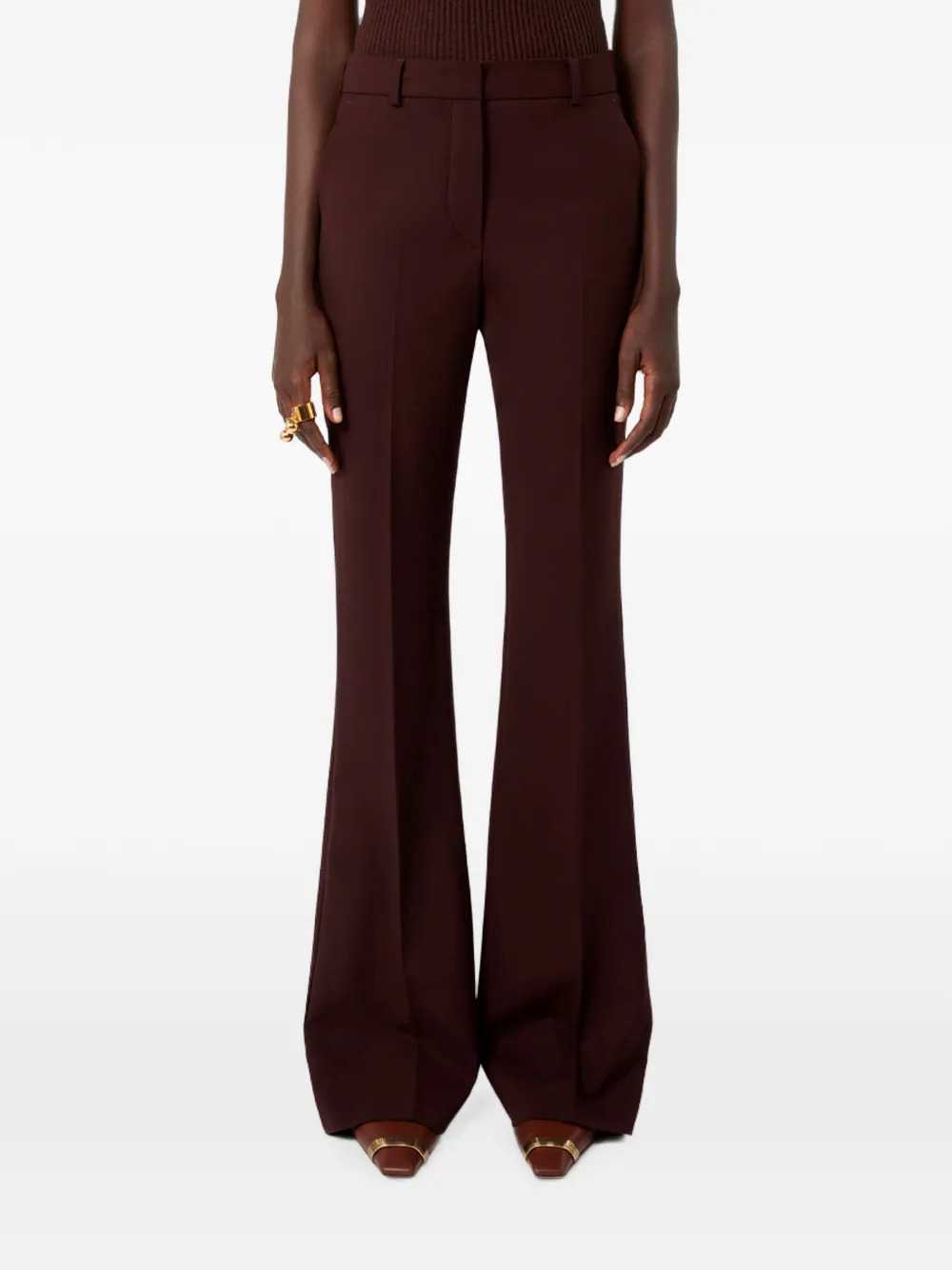 Sportmax Women Flared Trousers With Pressed Crease