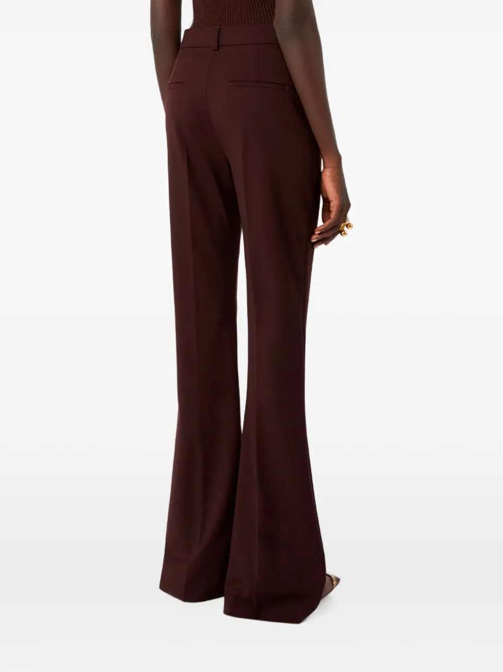 Sportmax Women Flared Trousers With Pressed Crease