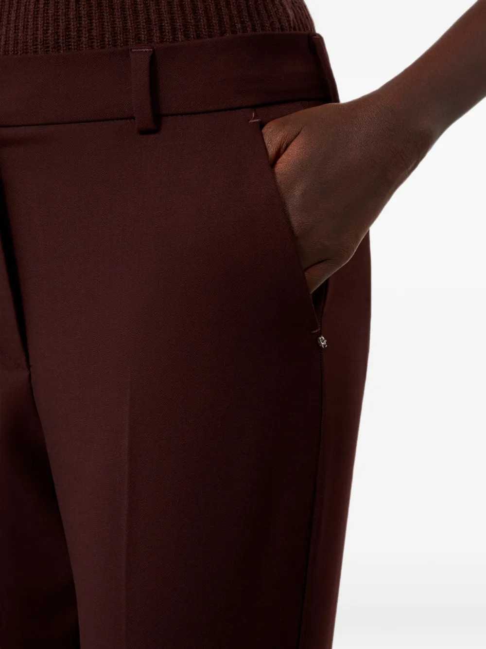 Sportmax Women Flared Trousers With Pressed Crease