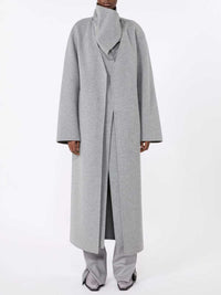 SPORTMAX Sportmax Women Pure Wool Long Coat - Mid-Grey