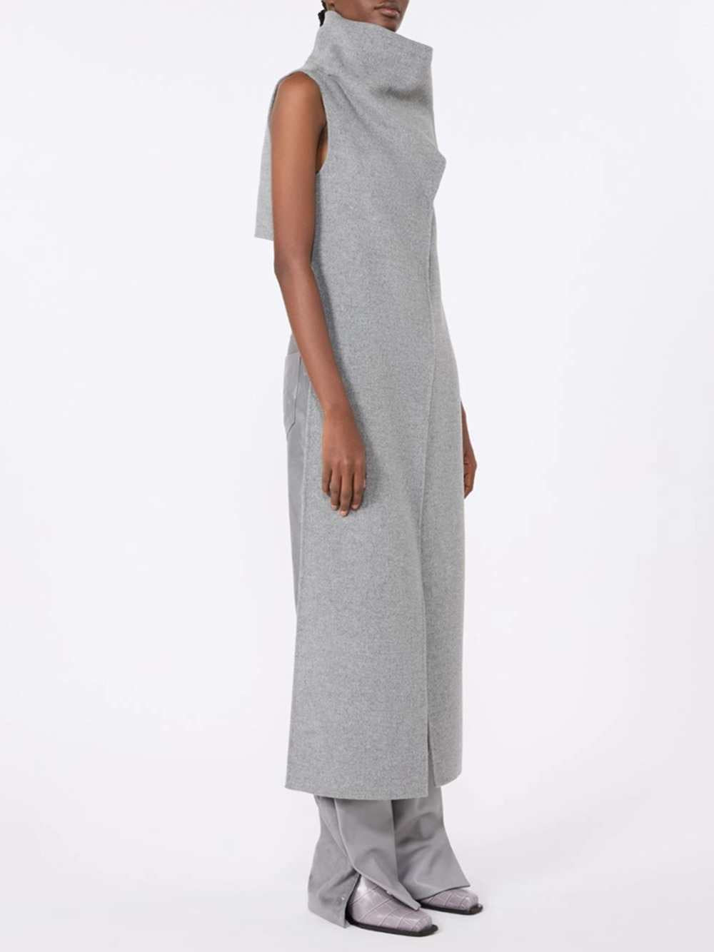 SPORTMAX Sportmax Women Pure Wool Long Coat - Mid-Grey