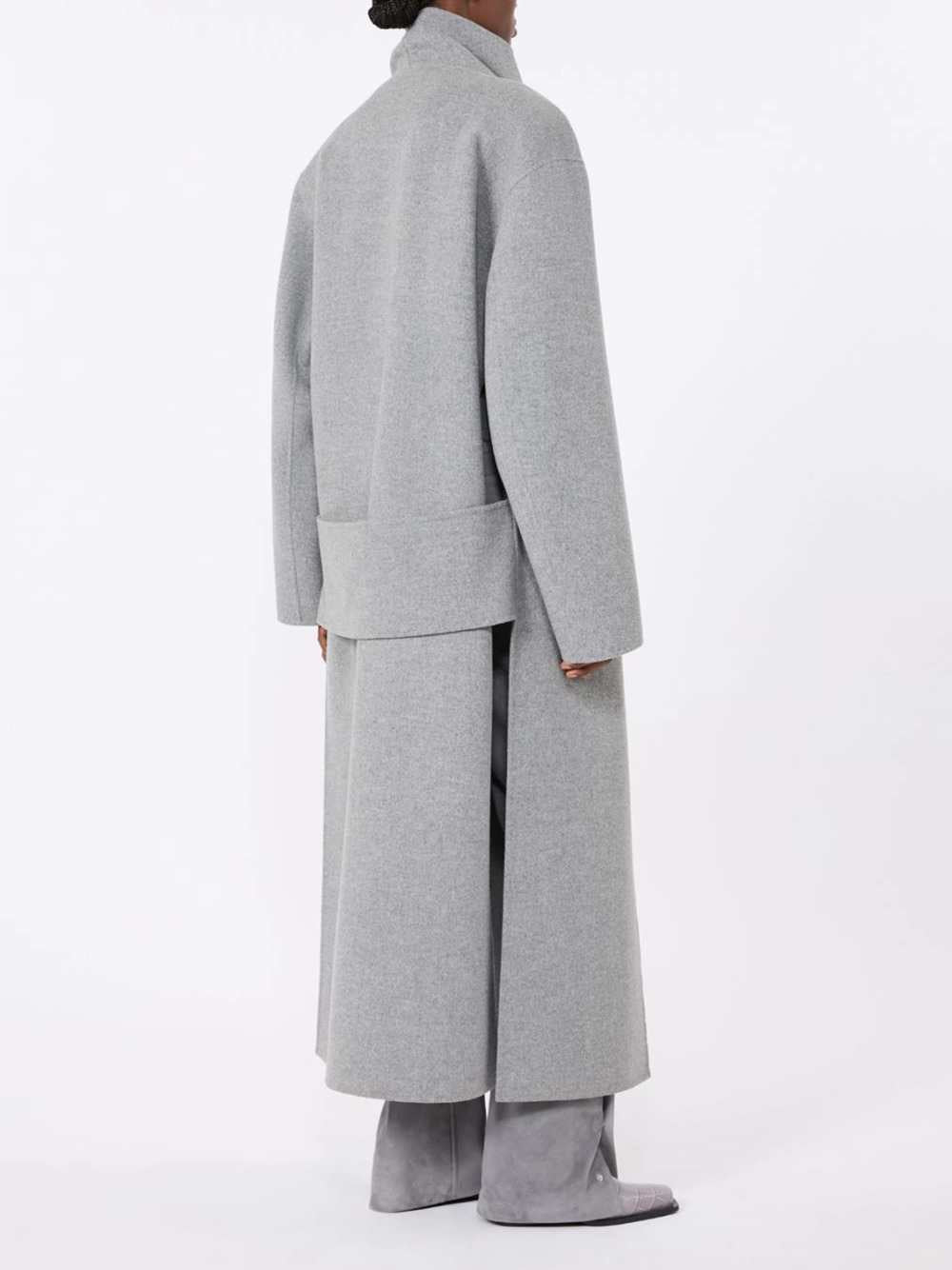 SPORTMAX Sportmax Women Pure Wool Long Coat - Mid-Grey