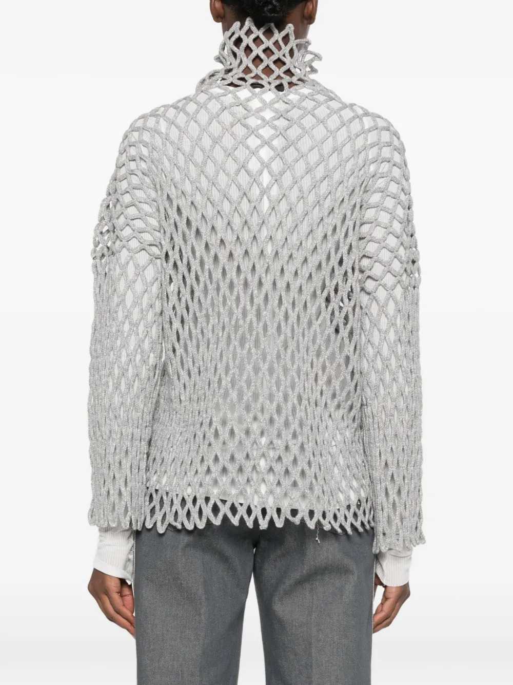 Sportmax Women Open-Knit Turtleneck Sweater
