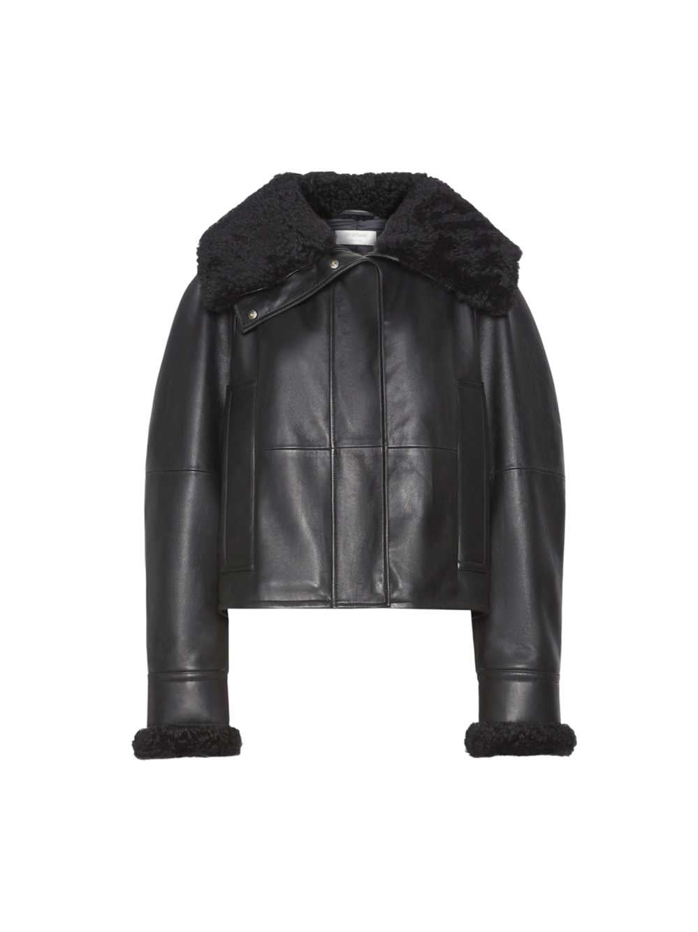 Sportmax Women Padded Leather Jacket - Black