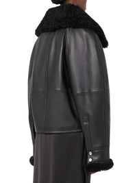 Sportmax Women Padded Leather Jacket - Black