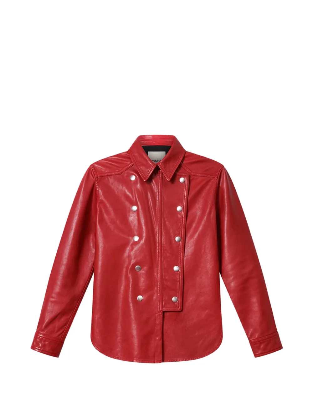 MARANT Marant Women Valdy Snap-Button Leather Shirt